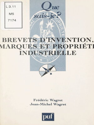 cover image of Brevets d'invention, marques et propriété industrielle